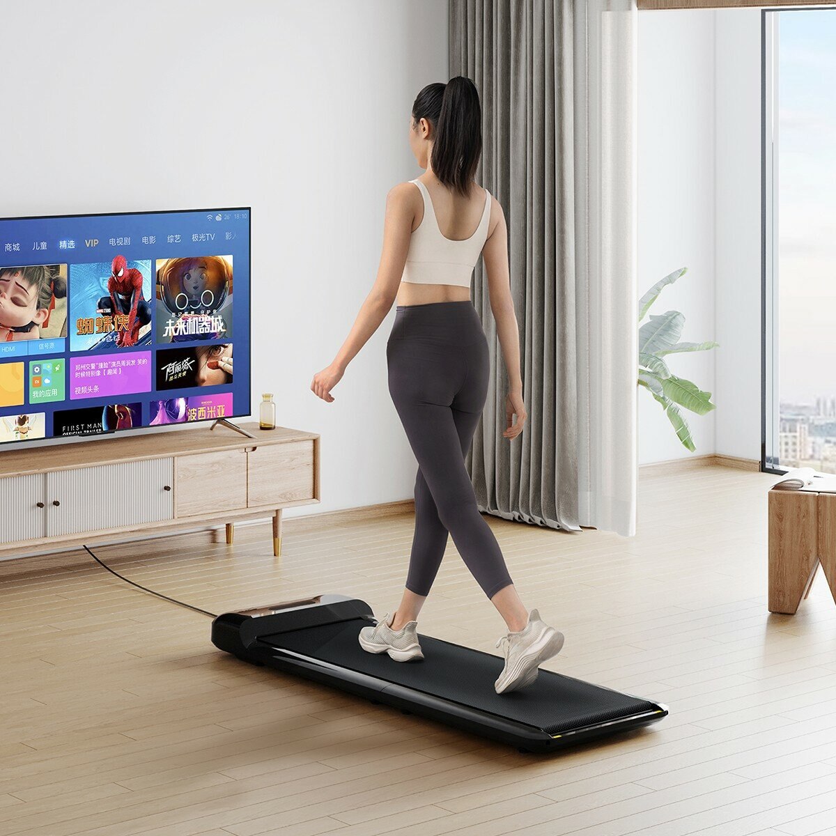 HEALTHPIT HT-235 全折疊電動走步機 曜石黑