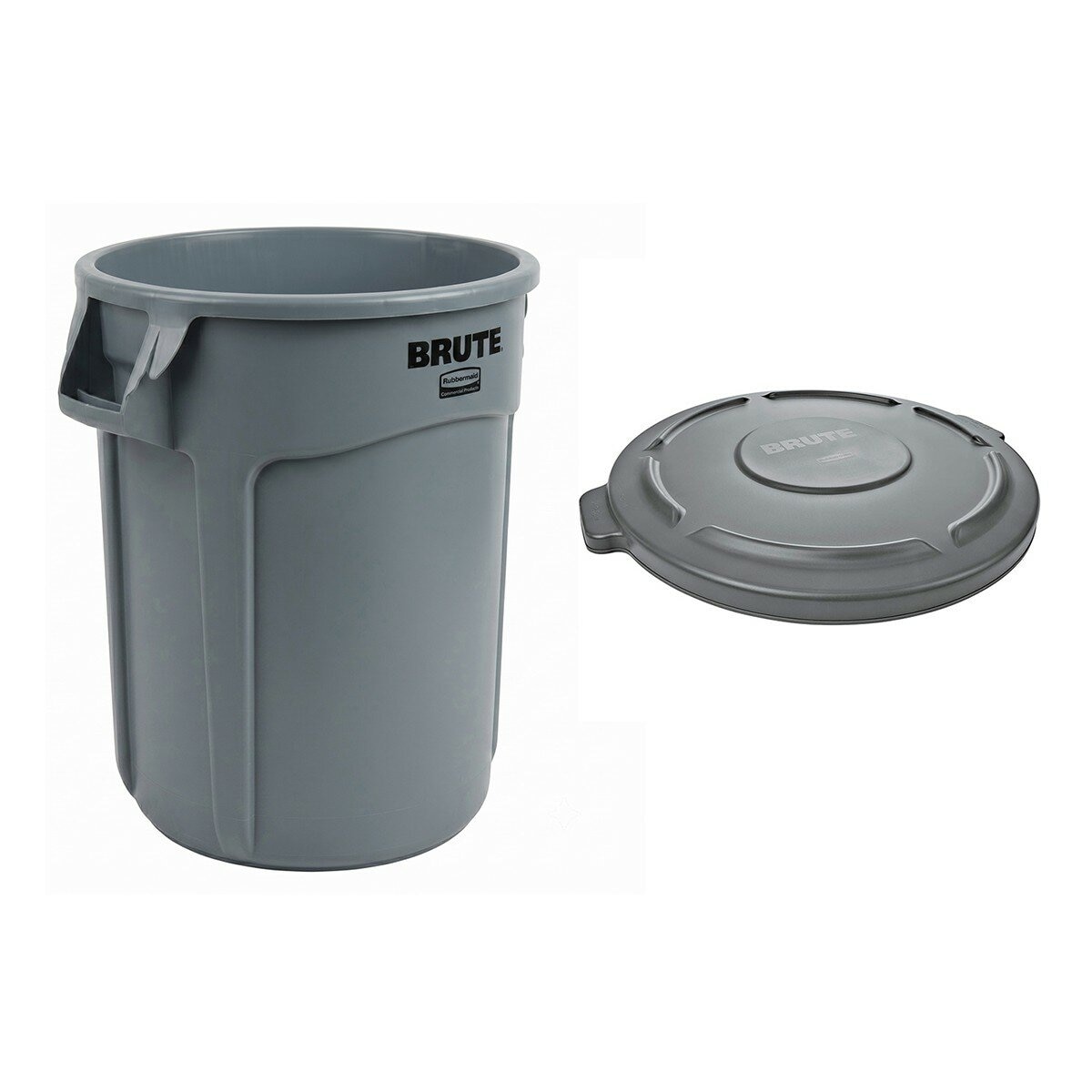 Rubbermaid Commercial Products BRUTE 加侖桶含蓋 32 加侖 灰色 Rubbermaid Commercial Products BRUTE 加侖桶含蓋 32 加侖 灰色
