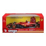 Bburago 1:18 賽車模型 Ferrari SF-24 (#16 Charles Leclerc) 標準塗裝 消光紅 / 14歲以上