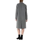 Visit In Ny 韓版女鵝絨內裡羊毛大衣 灰藍 Visit In Ny 韓版女鵝絨內裡羊毛大衣 灰藍