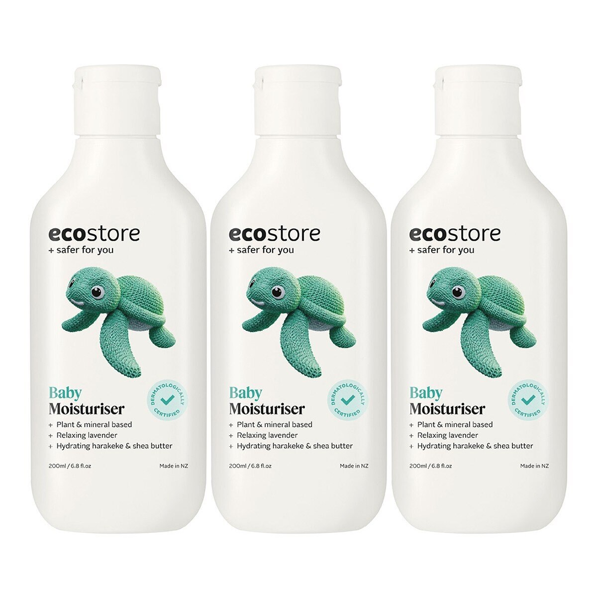 ecostore 純淨寶寶柔嫩潤膚乳 200毫升 X 3入組