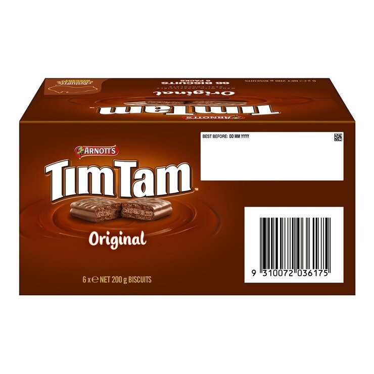 Arnott's 澳洲Tim Tam 原味巧克力餅乾 200公克 X 6入