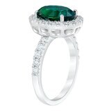 0.65克拉 祖母綠圓形鑽石戒指 VS2/I 0.65克拉 祖母綠圓形鑽石戒指 VS2/I