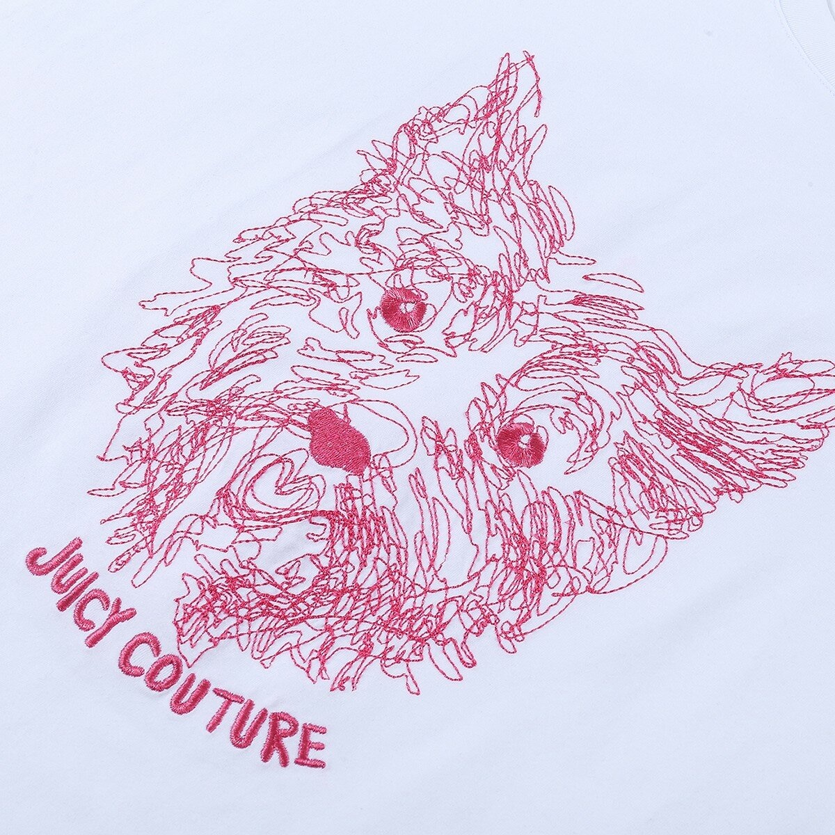 Juicy Couture 女刺繡短袖上衣 白