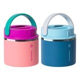 Thermoflask 不鏽鋼真空食物燜燒罐 591毫升 X 2件組 珊瑚粉+藍 Thermoflask 不鏽鋼真空食物燜燒罐 591毫升 X 2件組 珊瑚粉+藍