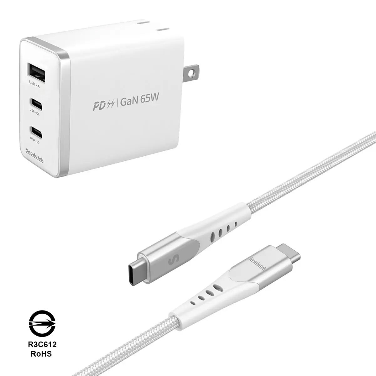 Soodatek PD 65W 氮化鎵高速充電 USB-C 套裝