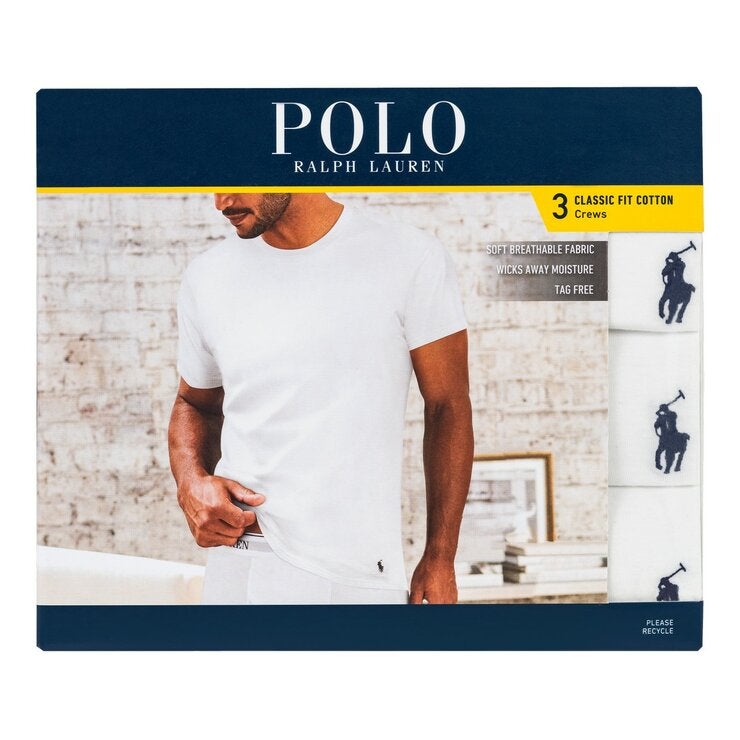 Polo Ralph Lauren 男短袖圓領T恤 3入組
