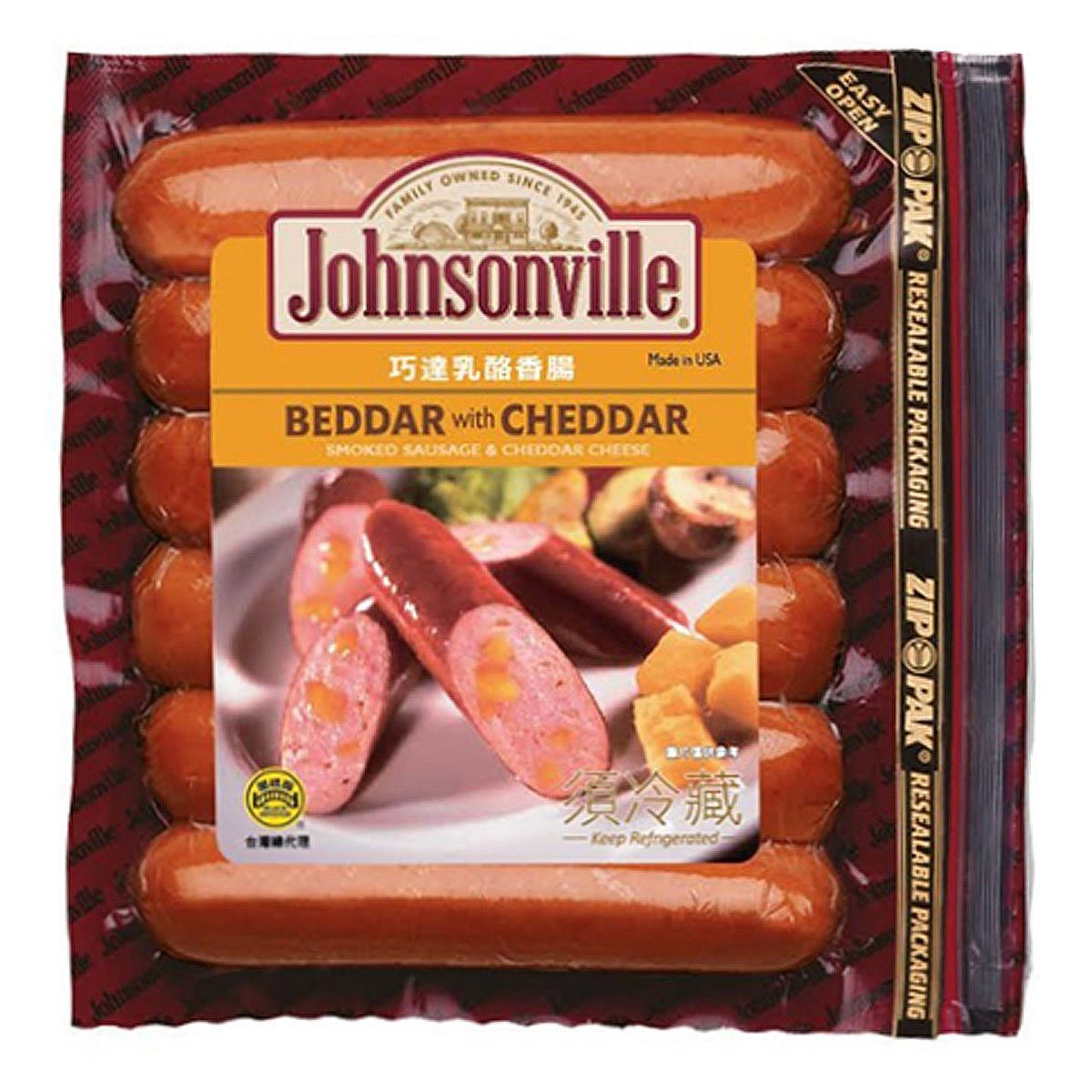 JOHNSONVILLE巧達乳酪香腸 2X360公克BEDDAR CHEDDAR