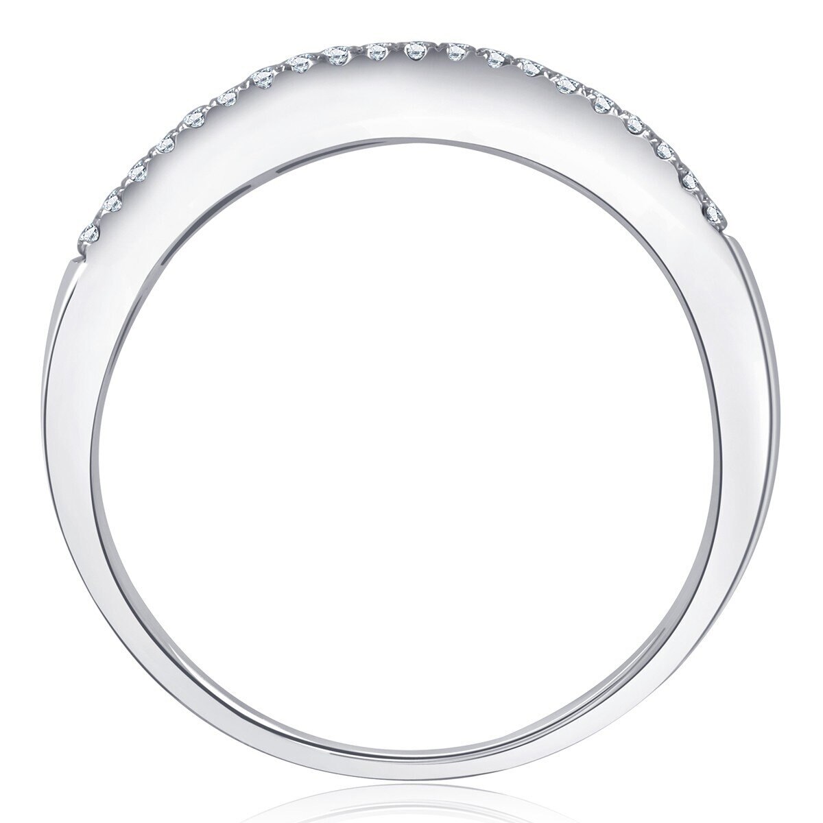 0.50 克拉 14K白K金 圓形鑽石戒指 VS2/I