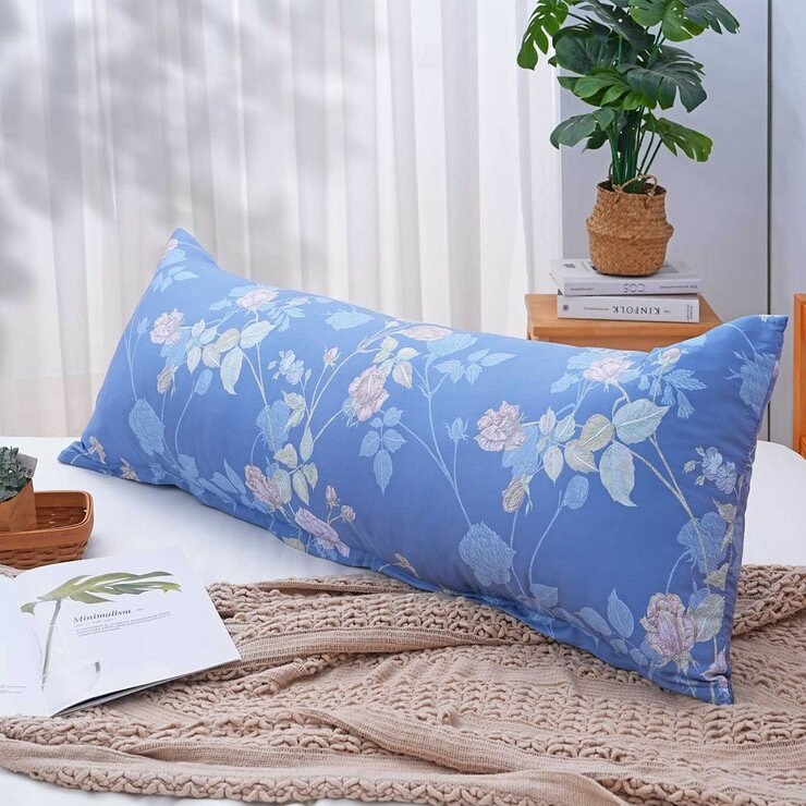 CASA 萊賽爾長抱枕 45公分 X 120公分 X 20公分 晨霧花