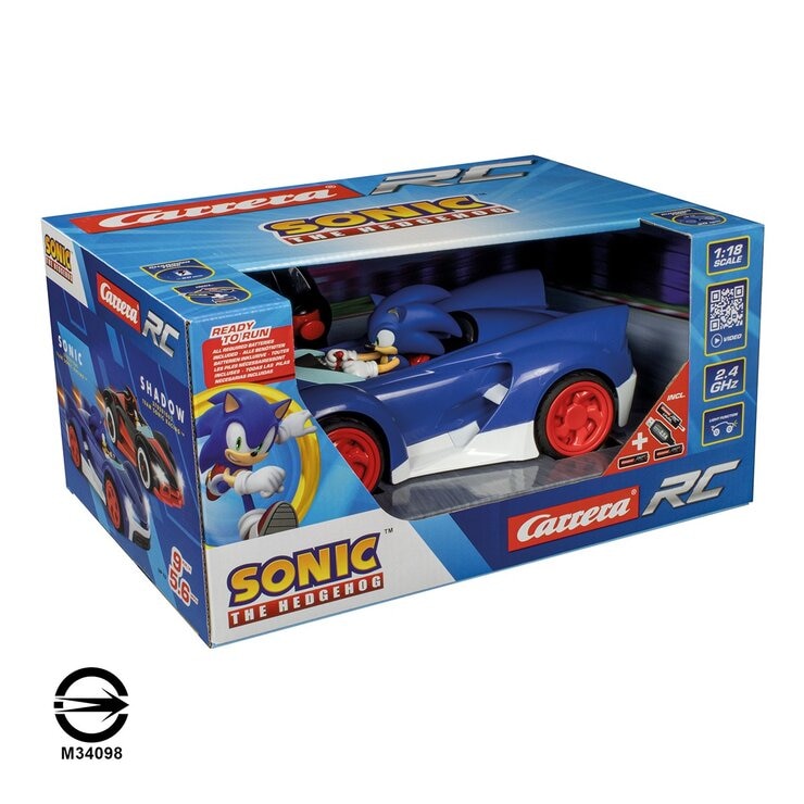 Carrera Team Sonic 1:18 遙控賽車 索尼克 / 6歲以上