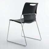 Musical Chairs Cache 可堆疊辦公椅 黑