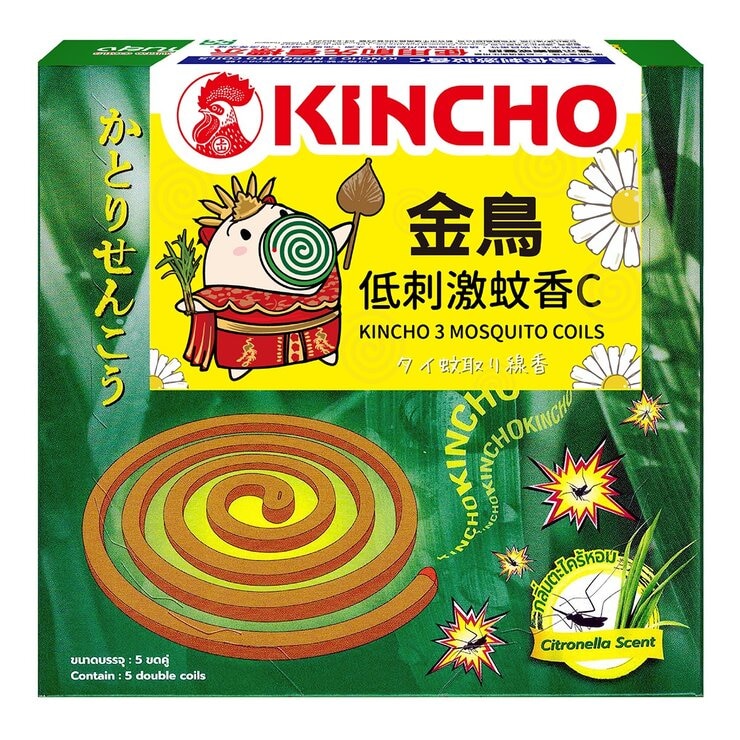 金鳥低刺激蚊香C 6入 + 日本金鳥防蚊自寶噴霧 2入