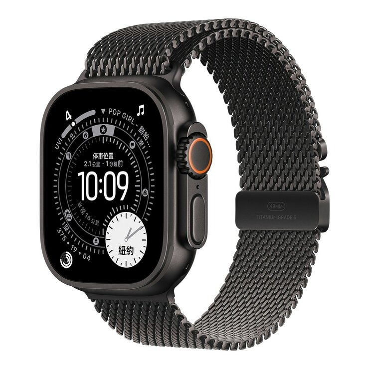 Apple Watch Ultra 3 GPS + 行動網路 49公釐 鈦金屬錶殼 附鈦金屬米蘭式錶環