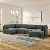 Henredon 布面模塊沙發六件組 灰色