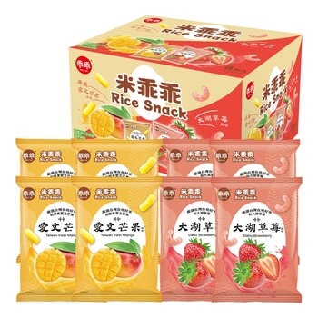 乖乖 米乖乖綜合箱 芒果+草莓風味 65公克 X 8入