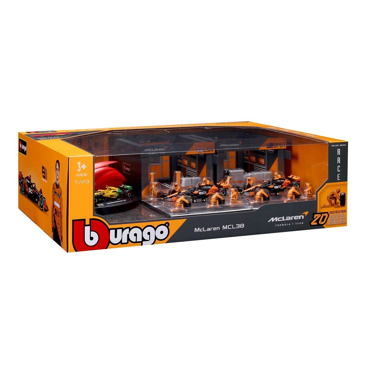 Bburago 1:43 賽車維修中心 Mclaren / 3歲以上 Bburago 1:43 賽車維修中心 Mclaren / 3歲以上