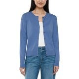 GAP 女圓領長袖開襟衫 藍 GAP 女圓領長袖開襟衫 藍