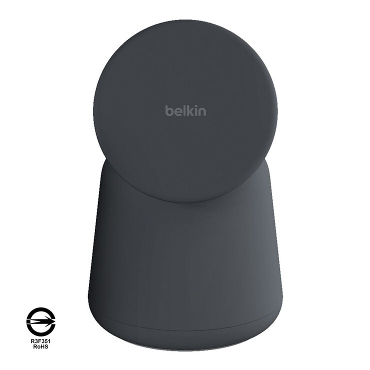 Belkin BoostCharge Pro MagSafe 15W 2合1無線快速充電底座 深灰