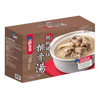 鮮煮藝 冷凍胡椒豬肚排骨湯 1.2公斤 X 2包 鮮煮藝 冷凍胡椒豬肚排骨湯 1.2公斤 X 2包
