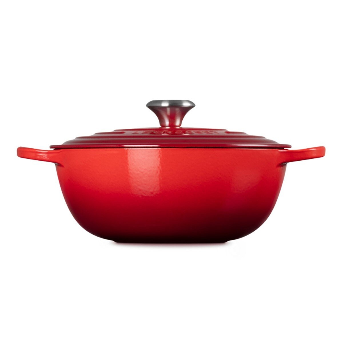 Le Creuset 琺瑯鑄鐵媽咪鍋 含鋼頭鍋蓋 28公分 櫻桃紅