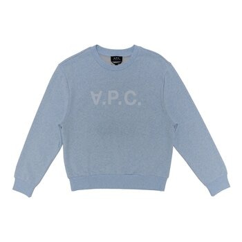 A.P.C. 女純棉長袖上衣 淺藍 M
