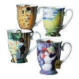 名畫骨瓷馬克杯 320毫升 X 4件組