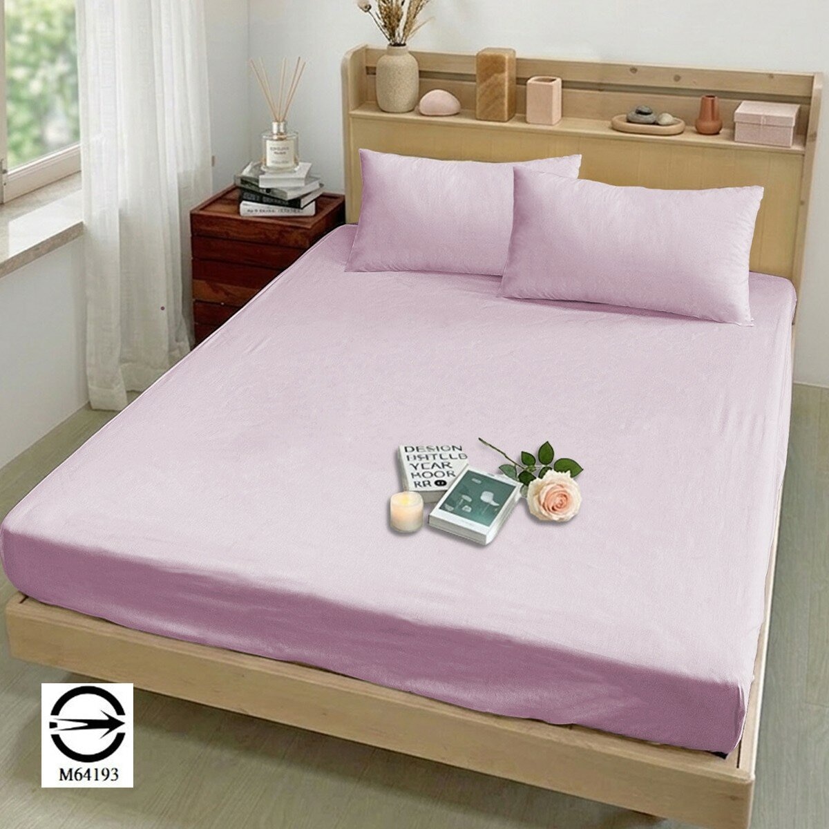 Caliphil 美國棉單人床包枕套三件組 107公分 X 190公分 春粉 Caliphil 美國棉單人床包枕套三件組 107公分 X 190公分 春粉