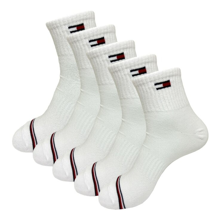 Tommy Hilfiger 男襪 5入 白
