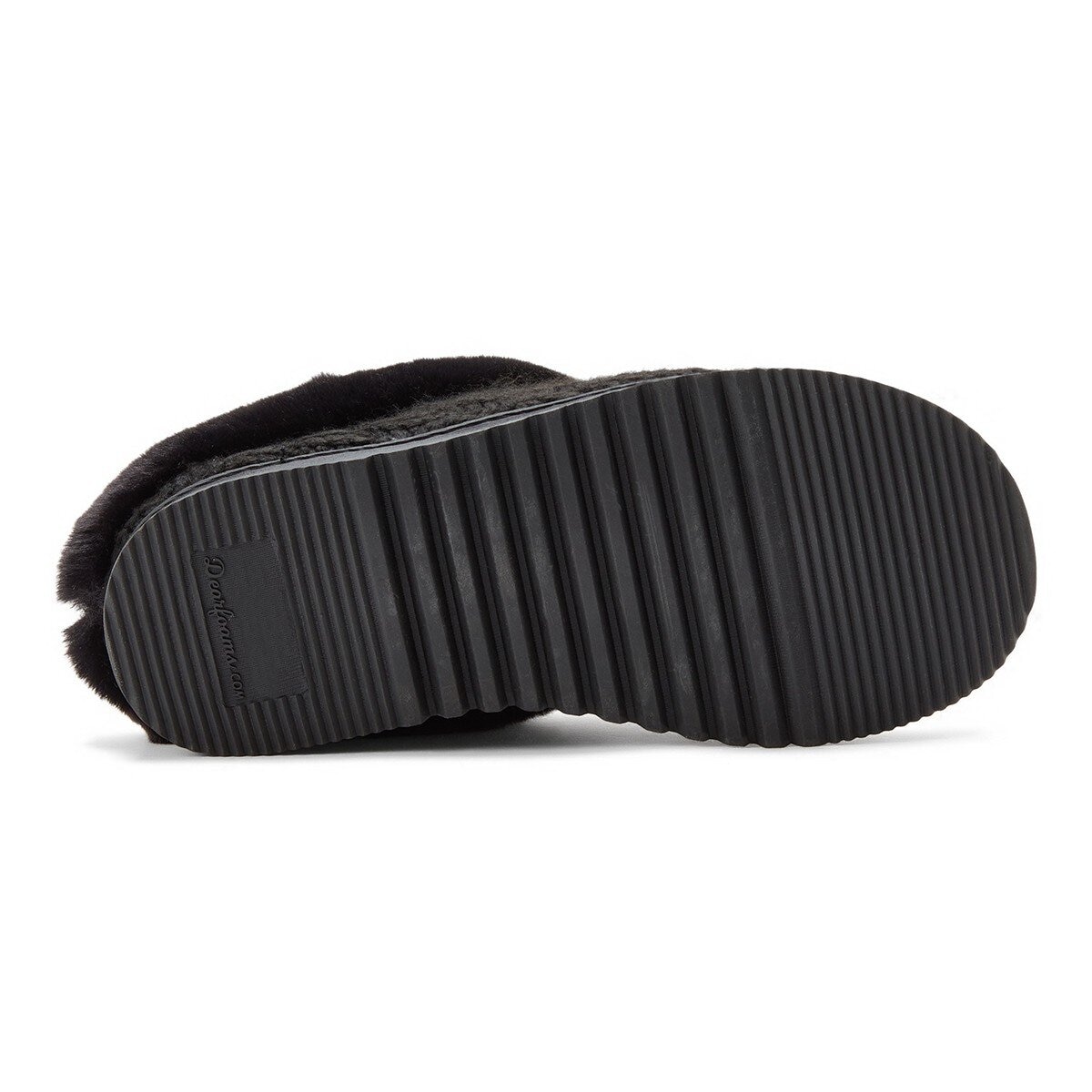 Dearfoams 女保暖休閒鞋 黑