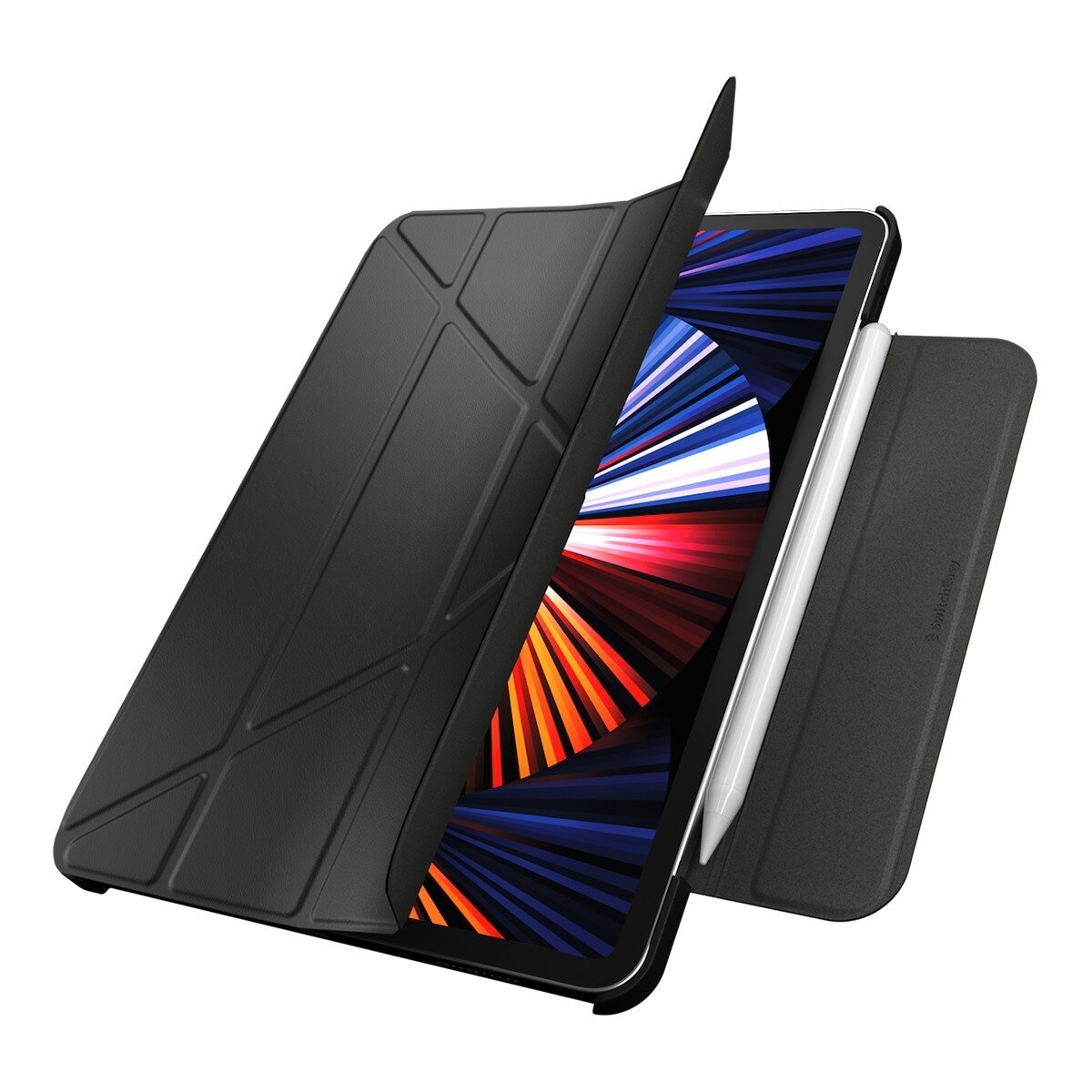 SwitchEasy Origami 全方位多角度支架保護套 iPad Air 11吋 M3 / M2 & iPad Pro 11吋 2022 M2 - 2018 & iPad Air 10.9吋 2022-20 皮革黑