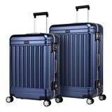 Eminent 24吋 + 28吋 PC 鋁合金細框行李箱組 新品藍