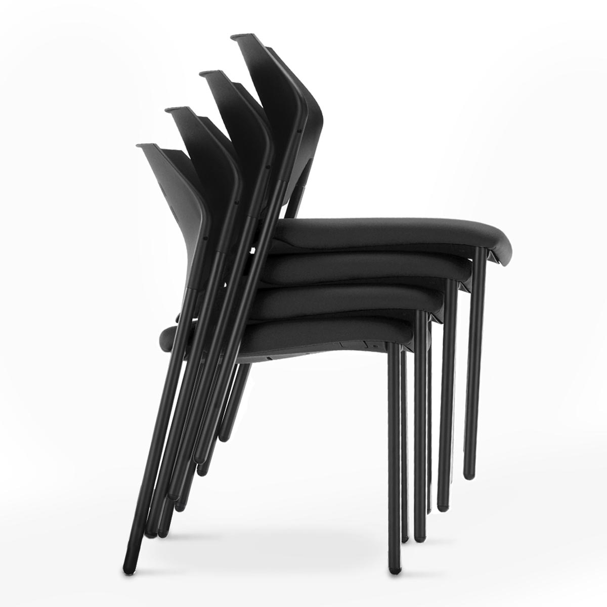 Musical Chairs Impressa 腳塞型訪客椅 黑