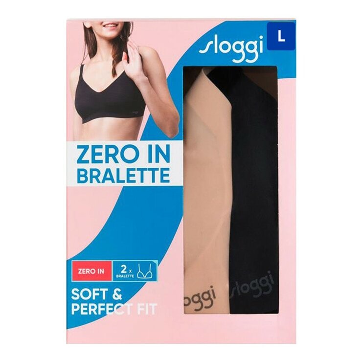 sloggi 女無鋼圈內衣兩入 黑膚組合