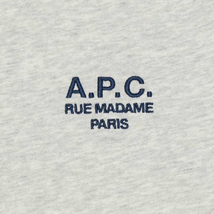 A.P.C. 女刺繡長袖上衣 淺灰