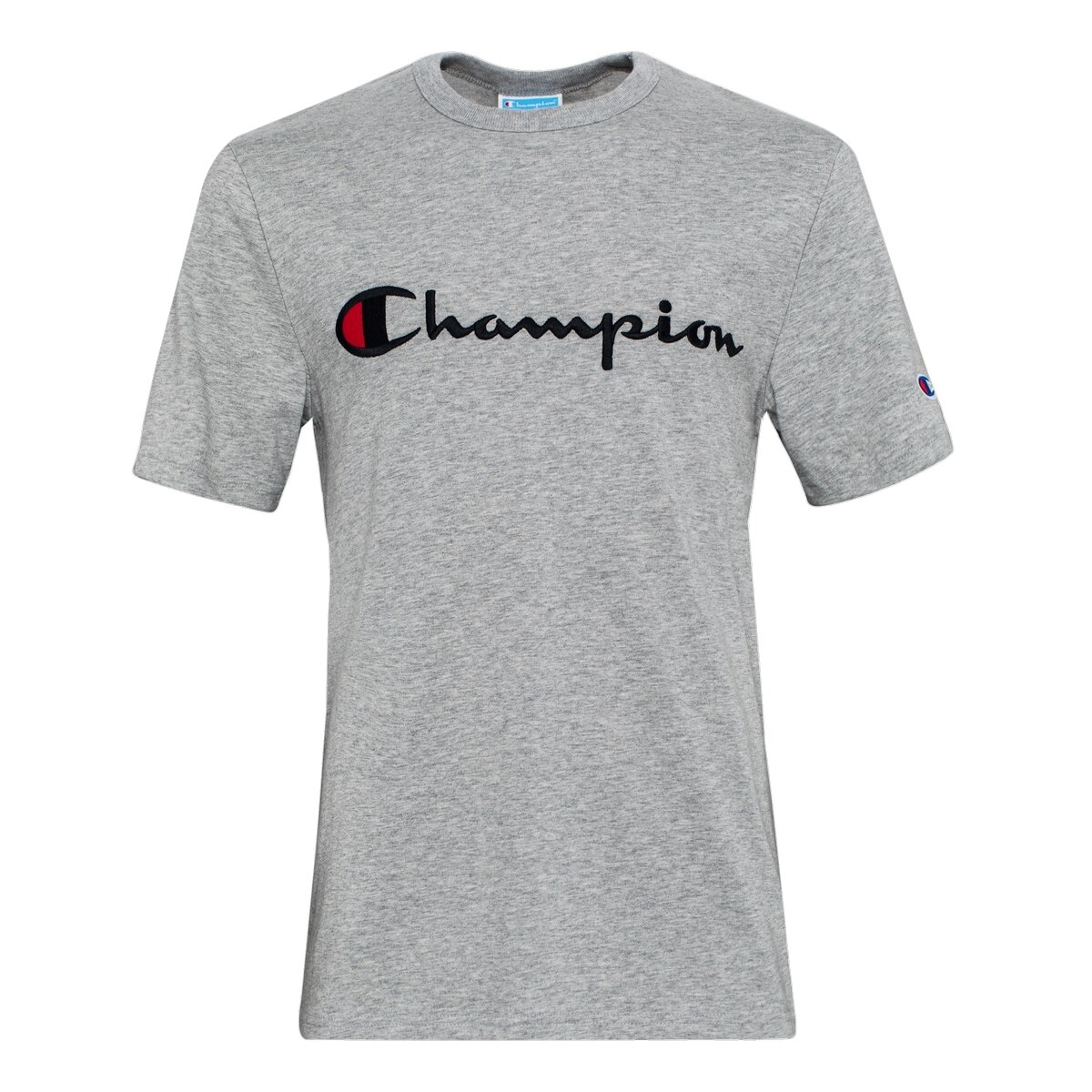 Champion 男短袖刺繡Logo上衣