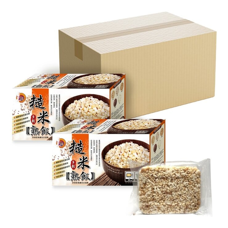 名廚美饌 冷凍糙米多穀熟飯 200公克 X 12包 X 2盒