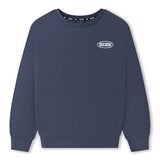 Skechers 男長袖毛圈布上衣 深藍