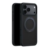 MAGEASY MagStand 360 M 磁吸旋轉支架防摔手機殼 iPhone 17 Pro Max(午夜) + 鏡頭保護貼Lenz 鈦合金 + Vetro 9H 鋼化玻璃保護膜