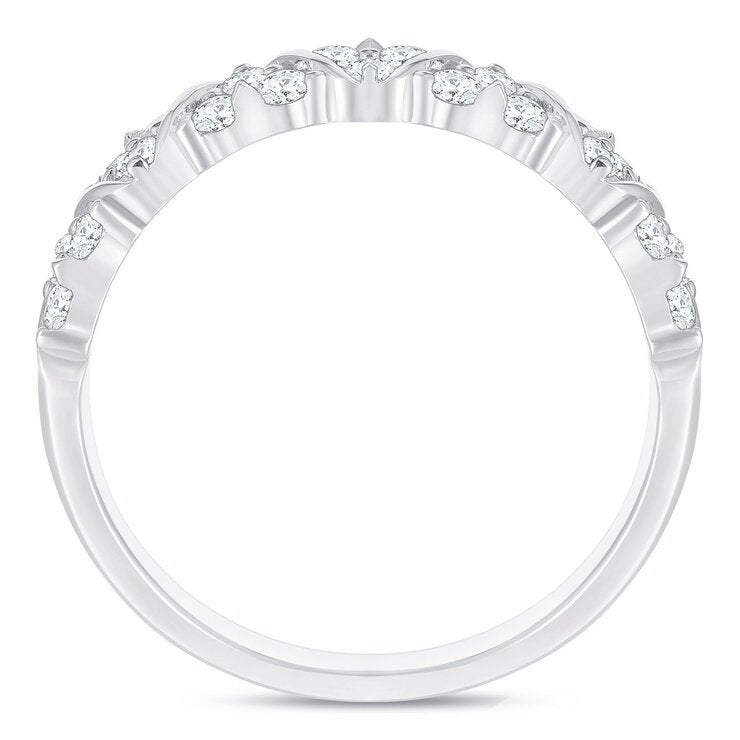 0.70克拉 14K白K金 圓形鑽石戒指 VS2/I