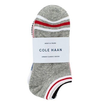 Cole Haan 男短襪六入組 紅色組 Cole Haan 男短襪六入組 紅色組