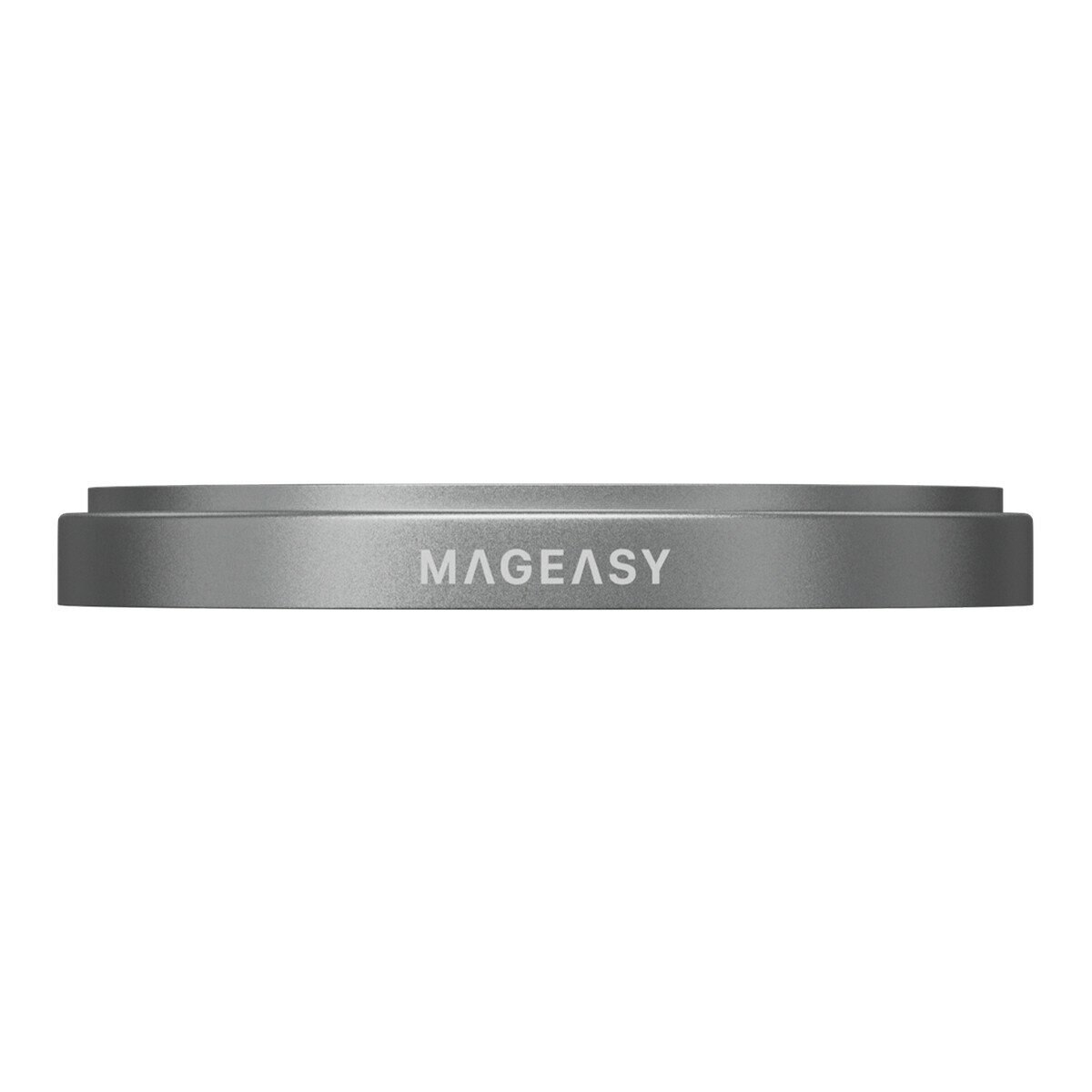 MAGEASY Bright M 不發黃軍規磁吸透明殼 iPhone 17 Pro Max(白磁圈) + 鏡頭保護貼Lenz(迷霧) + Vetro 9H 鋼化玻璃保護膜