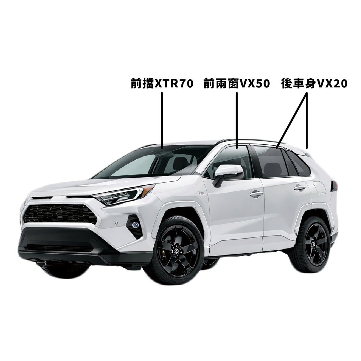 舒熱佳 奈米陶瓷全車貼 中型車 (不含天窗) 舒熱佳 奈米陶瓷全車貼 中型車 (不含天窗)