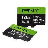 PNY Elite-X MicroSD 記憶卡含SD轉接卡 64GB 2入