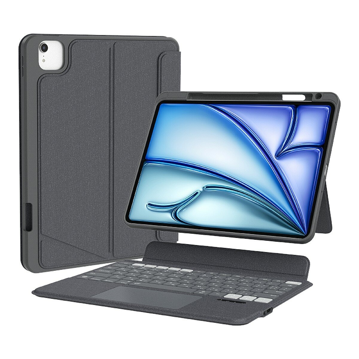 eiP Magnetix 磁吸觸控可拆式鍵盤2代 iPad Air 11吋 M2(2024)/M3(2025) & iPad pro 11吋 1-4代