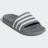 Adidas 男 Adilette Aqua 運動拖鞋 灰