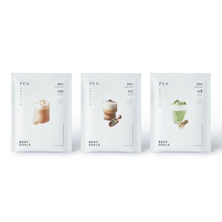 Body Goals 全素多效豌豆蛋白飲組合 31公克 X 30入 (馥郁奶茶/靜岡抹茶/觀音拿鐵) Body Goals 全素多效豌豆蛋白飲組合 31公克 X 30入 (馥郁奶茶/靜岡抹茶/觀音拿鐵)