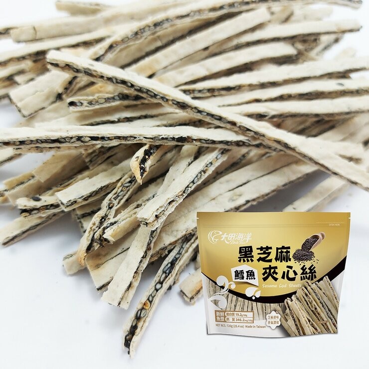 大田海洋 鱈魚黑芝麻夾心絲 720公克 X 8入