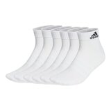 Adidas 女短襪 六入組 白