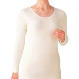 AS 女純羊毛長袖上衣 白 L AS 女純羊毛長袖上衣 白 L